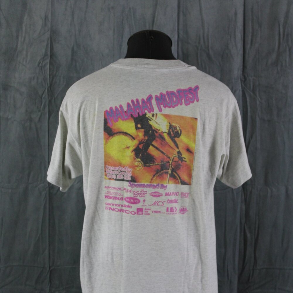 Vintage Graphic T-shirt - Malahat Mudfest Mountain Biking - Men's XL